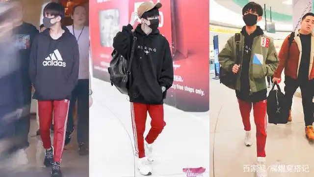 红色运动裤子_红色运动裤子配什么颜色上衣_红色运动裤